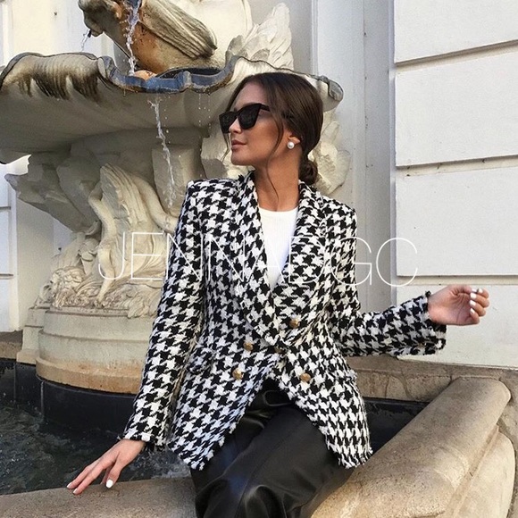 LAST ONE Zara Tweed Jacket Gold Buttons NWT - Picture 6 of 16